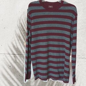 Merona men's striped thermal size XL